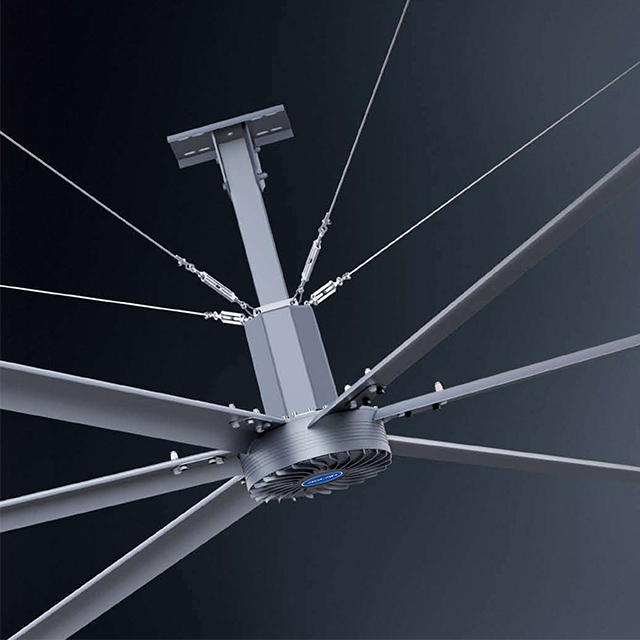 Powerful HVLS fan for warehouses