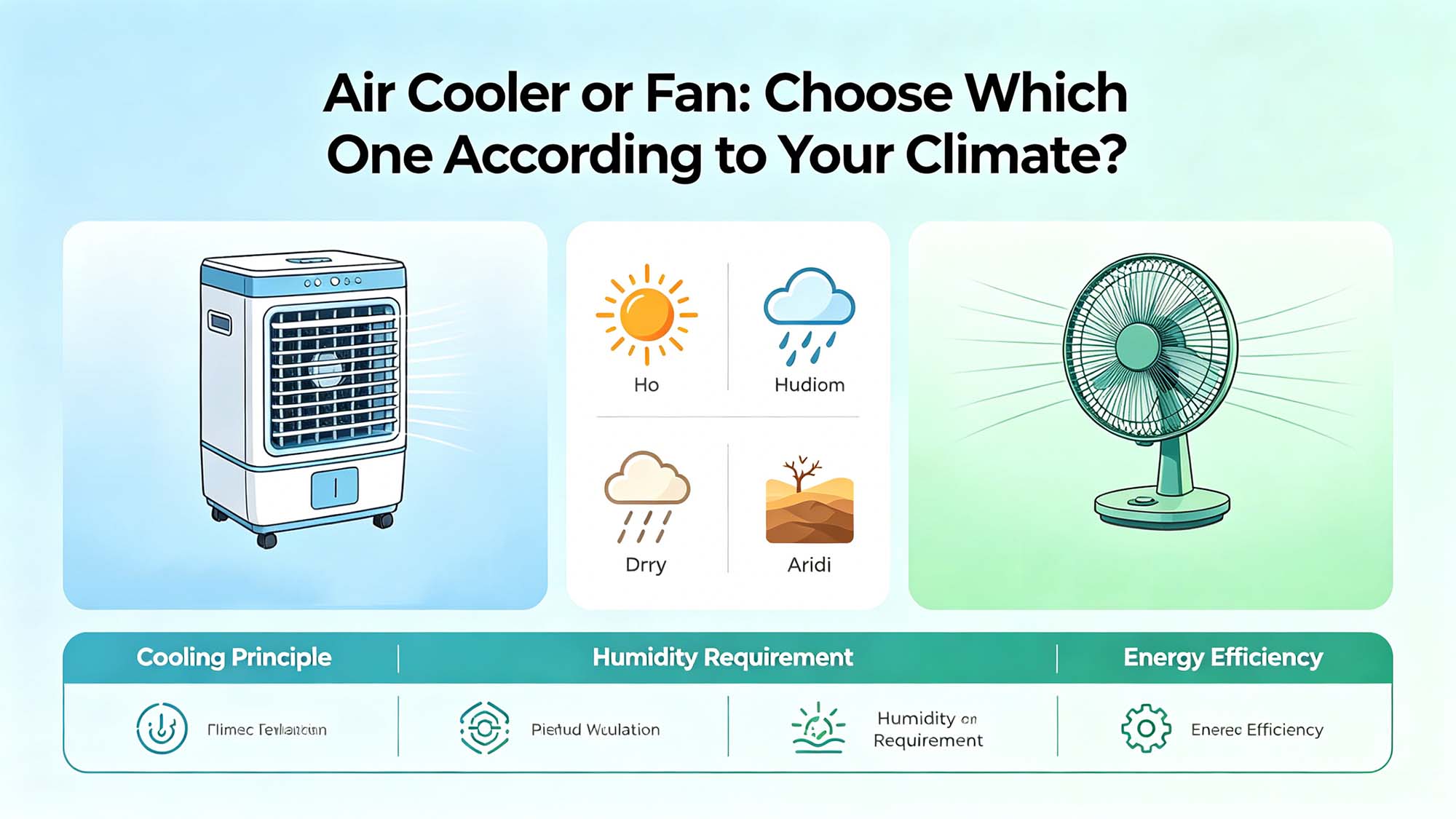 Air Coolers vs. Fans: Which One to Choose Based on Your Climate