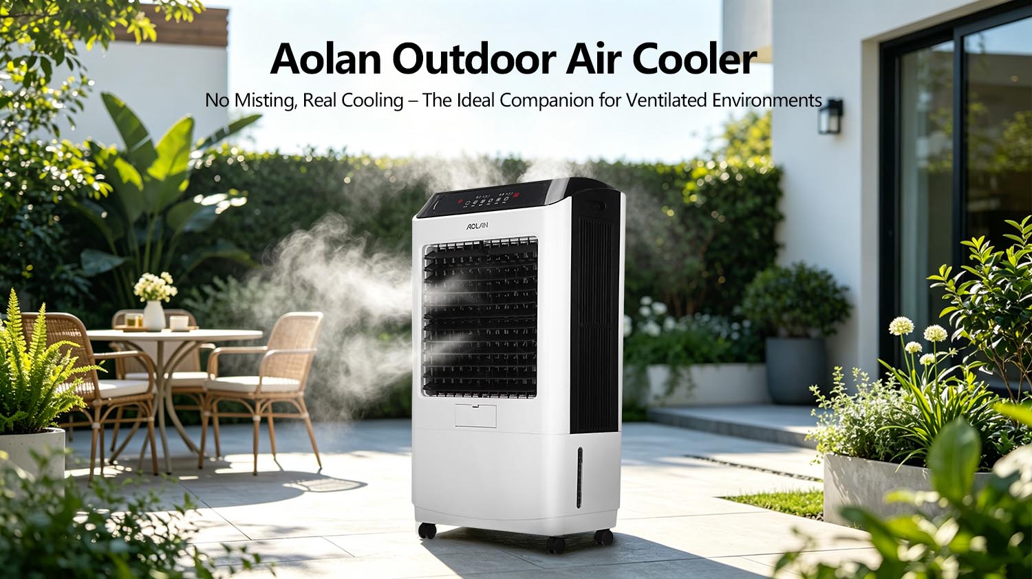 Aolan Outdoor Air Cooler: No Misting, Real Cooling – The Ideal Companion for Ventilated Environments